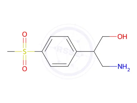 Chemical structure of 3-Amino-2-(4-(methylsulfonyl)phenyl)propan-1-ol