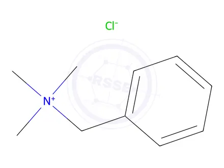 Chemical structure of Benzyltrimethylammonium chloride