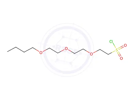 Chemical structure of 2-[2-(2-butoxyethoxy)ethoxy]ethane-1-sulfonyl chloride