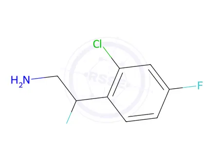 Chemical structure of 2-(2-Chloro-4-fluorophenyl)-2-fluoroethan-1-amine