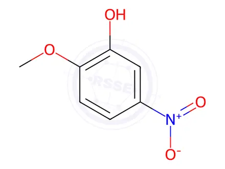 Chemical structure of 2-Methoxy-5-Nitrophenol