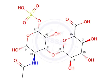 Chemical structure of Chondroitin sulfate