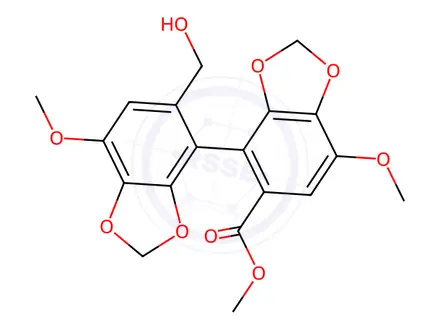 Chemical structure of Bifendate Impurity 17 (Bicyclol)