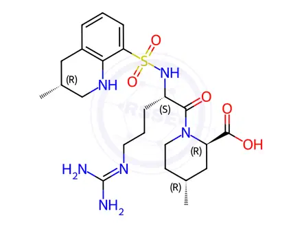 Chemical structure of 21R-Argatroban