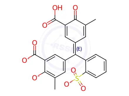 Chemical structure of Eriochrome Cyanine R