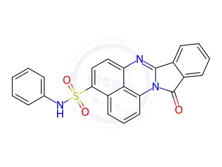 Chemical structure of 12-oxo-N-phenyl-12H-phthaloperine-4-sulphonamide