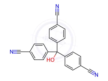 Chemical structure of Tris(4-cyanophenyl)methanol