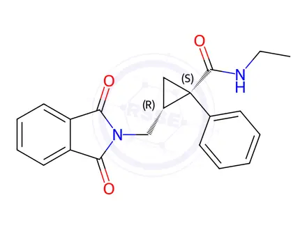 Chemical structure of Rel-N-Desethyl-N’-phthalimido milnacipran