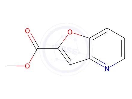 Chemical structure of Furo[3,2-b]pyridine-2-carboxylic acid, methyl ester