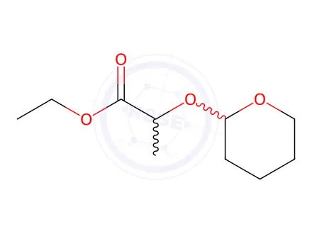 Chemical structure of Ethyl 2-((tetrahydro-2H-pyran-2-yl)oxy)propanoate