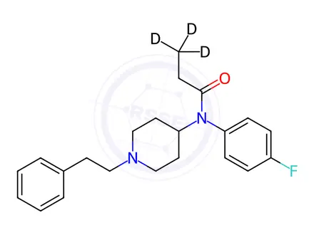 Chemical structure of p-Fluoro Fentanyl-d3