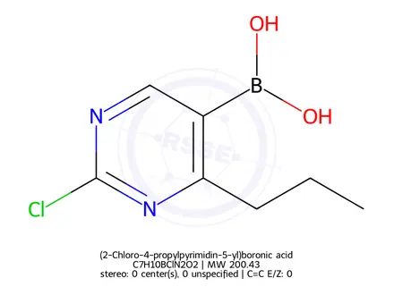 Chemical structure of (2-Chloro-4-propylpyrimidin-5-yl)boronic acid