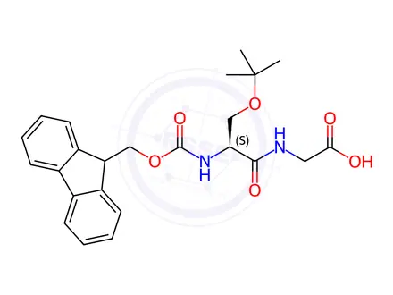 Chemical structure of Fmoc-Ser(tBu)-Gly-OH