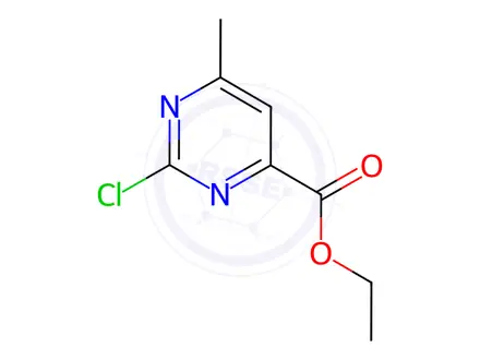 Chemical structure of Ethyl 2-Chloro-6-methylpyrimidine-4-carboxylate