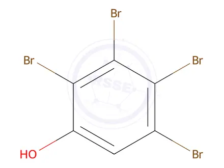 Chemical structure of 2,3,4,5-Tetrabromophenol