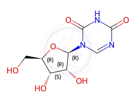 Chemical structure of 5-Azauridine