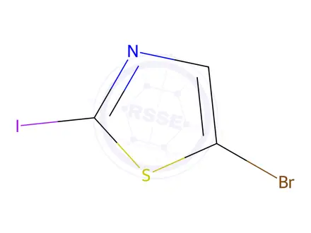 Chemical structure of 5-Bromo-2-iodo-1,3-thiazole