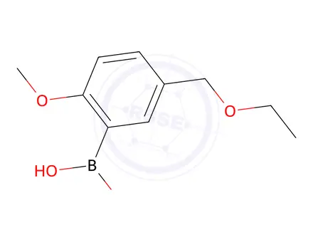 Chemical structure of (5-(Ethoxymethyl)-2-methoxyphenyl)boronic acid