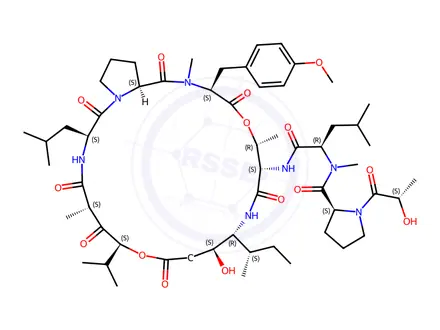 Chemical structure of Didemnin B