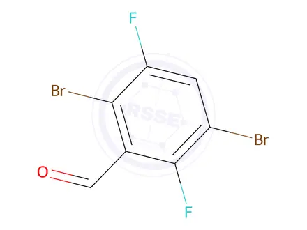 Chemical structure of 2,5-Dibromo-3,6-difluorobenzaldehyde