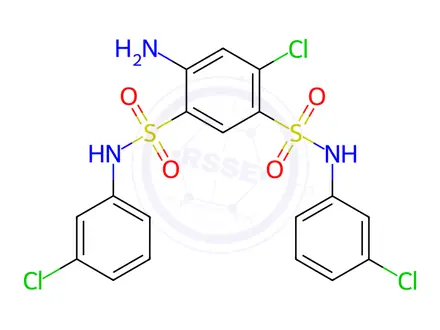 Chemical structure of Hydrochlorothiazide Impurity E