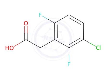 Chemical structure of 3-Chloro-2,6-difluorophenylacetic acid