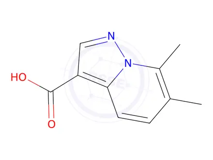 Chemical structure of 6,7-Dimethylpyrazolo[1,5-a]pyridine-3-carboxylic acid