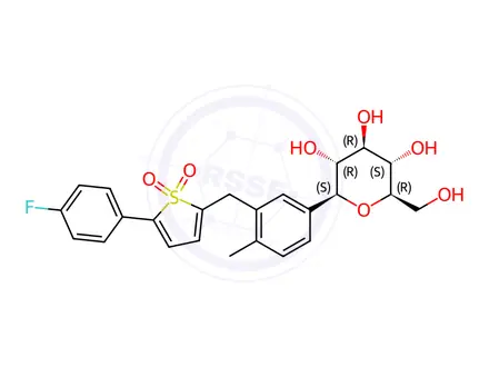 Chemical structure of Canagliflozin Sulfone
