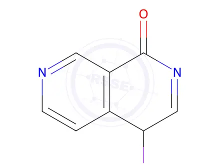 Chemical structure of 4-iodo-1,2-dihydro-2,7-naphthyridin-1-one