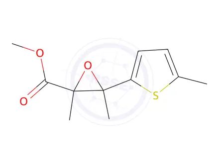 Chemical structure of Methyl 2,3-dimethyl-3-(5-methylthiophen-2-yl)oxirane-2-carboxylate