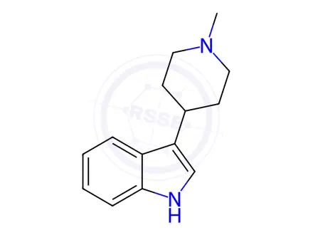 Chemical structure of 3-(1-Methylpiperidin-4-yl)-1H-indole