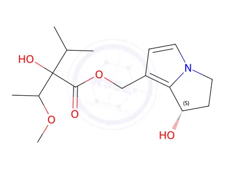 Chemical structure of DEHYDROHELIOTRINE