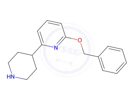 Chemical structure of 2-(Benzyloxy)-6-(piperidin-4-yl)pyridine