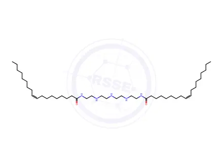 Chemical structure of oleic acid, diamide derivative with N-(2-aminoethyl)-N'-[2-[(2-aminoethyl)amino]ethyl]ethane-1,2-diamine