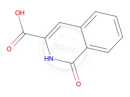 Chemical structure of 1-oxo-1,2-dihydroisoquinoline-3-carboxylic acid