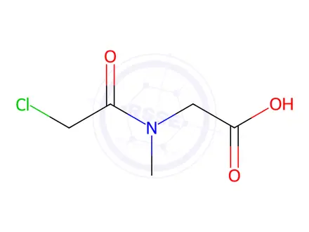 Chemical structure of 2-[(2-Chloroacetyl)(methyl)amino]acetic acid
