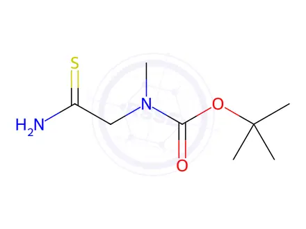 Chemical structure of tert-Butyl (2-amino-2-thioxoethyl)(methyl)carbamate