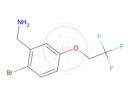Chemical structure of 2-Bromo-5-(2,2,2-trifluoroethoxy)benzylamine
