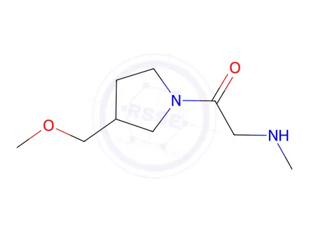 Chemical structure of 1-[3-(methoxymethyl)pyrrolidin-1-yl]-2-(methylamino)ethan-1-one
