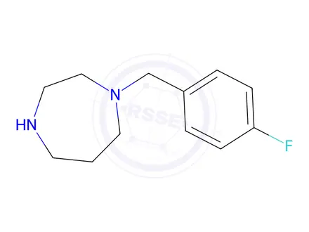 Chemical structure of 1-[(4-Fluorophenyl)methyl]-1,4-diazepane