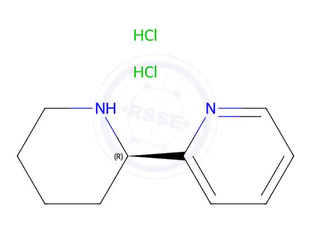 Chemical structure of 2-(2R)-2-Piperidinylpyridine Dihydrochloride