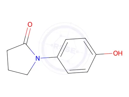 Chemical structure of 1-(4-Hydroxyphenyl)pyrrolidin-2-one