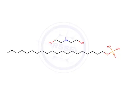 Chemical structure of 1-Eicosanol, phosphate, compd. with 2,2'-iminobis[ethanol]