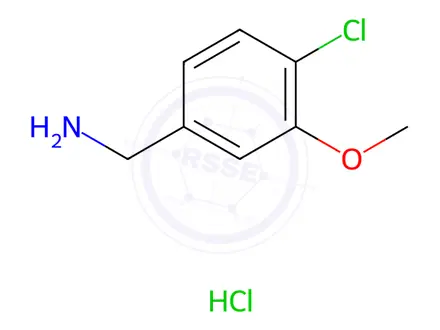 Chemical structure of (4-Chloro-3-methoxyphenyl)methanamine hydrochloride