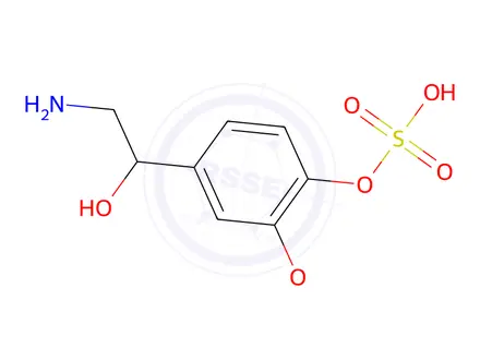 Chemical structure of DL-Normetanephrine Sulfate