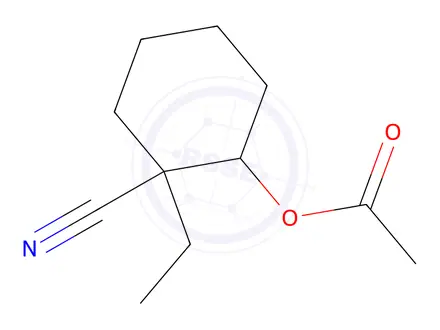 Chemical structure of 1-[2-(Acetyloxy)ethyl]cyclohexanecarbonitrile