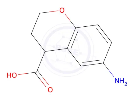 Chemical structure of 6-Aminochromane-4-carboxylic acid