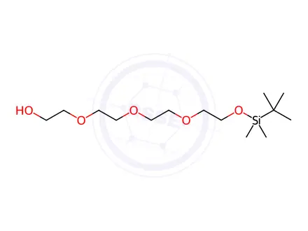 Chemical structure of 2,2,3,3-Tetramethyl-4,7,10,13-tetraoxa-3-silapentadecan-15-ol