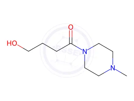 Chemical structure of Piperazine, 1-(4-hydroxy-1-oxobutyl)-4-methyl-(9CI)
