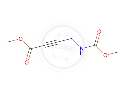 Chemical structure of 2-Butynoic acid, 4-[(methoxycarbonyl)amino]-, methyl ester